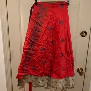 Darn Good Yarn Recycled Sari wrap skirt